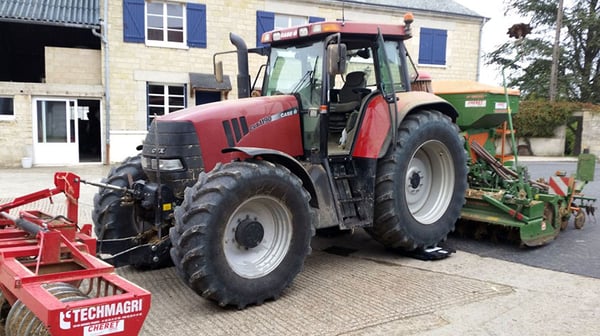Pesaje del eje trasero del tractor equipado con sus aperos