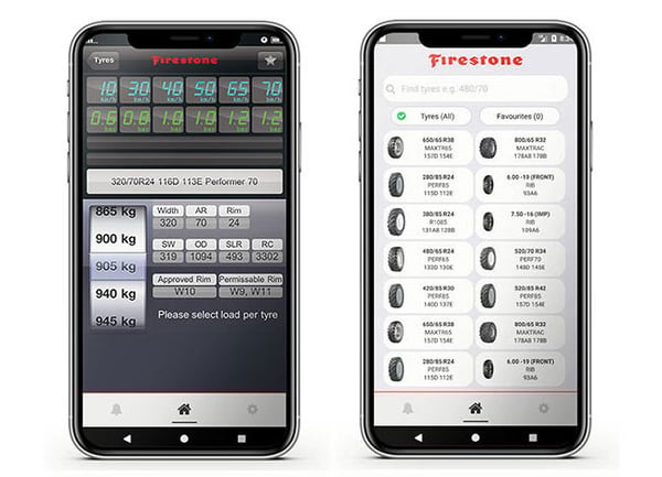 App gratuita para calcular la presión Fireston
