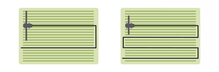 Una gran anchura de barra permite hacer una parcela en la mitad de tiempo