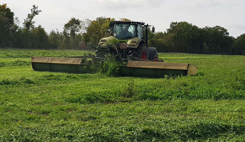Los neumáticos inadecuados pueden dañar las parcelas de cultivo forrajero
