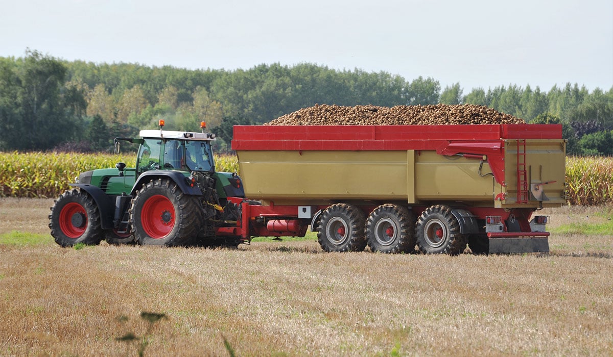 Sobrecarga de los neumáticos de tractor